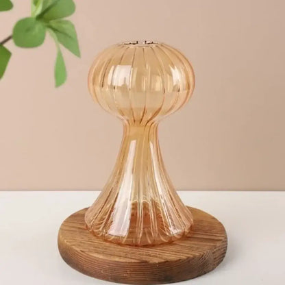 Colorful mushroom glass vase living room home decor