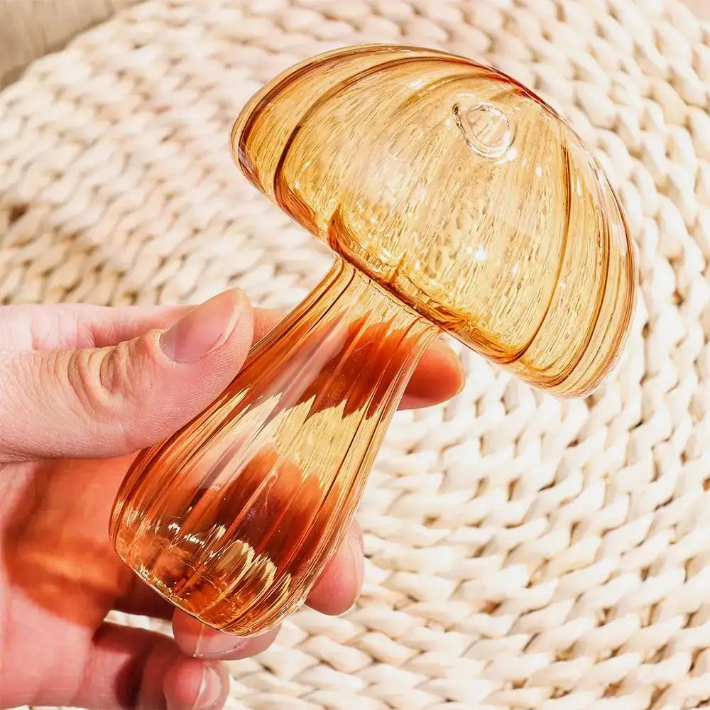 Colorful mushroom glass vase living room home decor