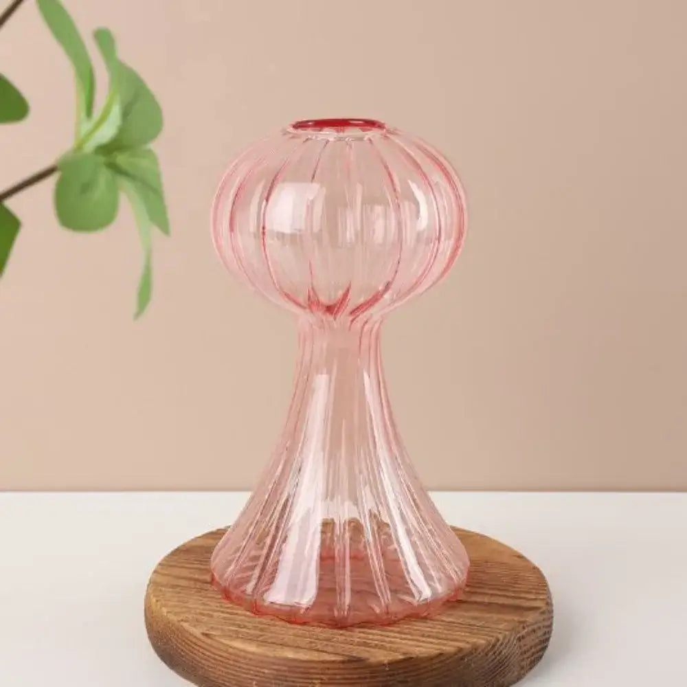 Colorful mushroom glass vase living room home decor