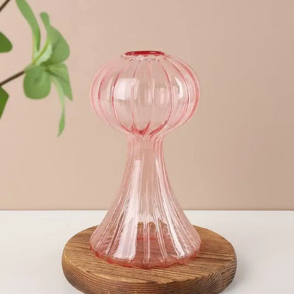 Colorful mushroom glass vase living room home decor