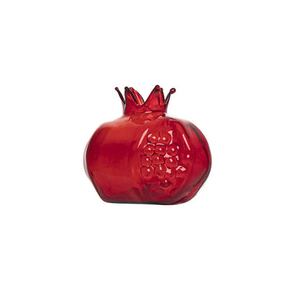 DecorBites™ Glass Pomegranate Flower Vase Home Decor
