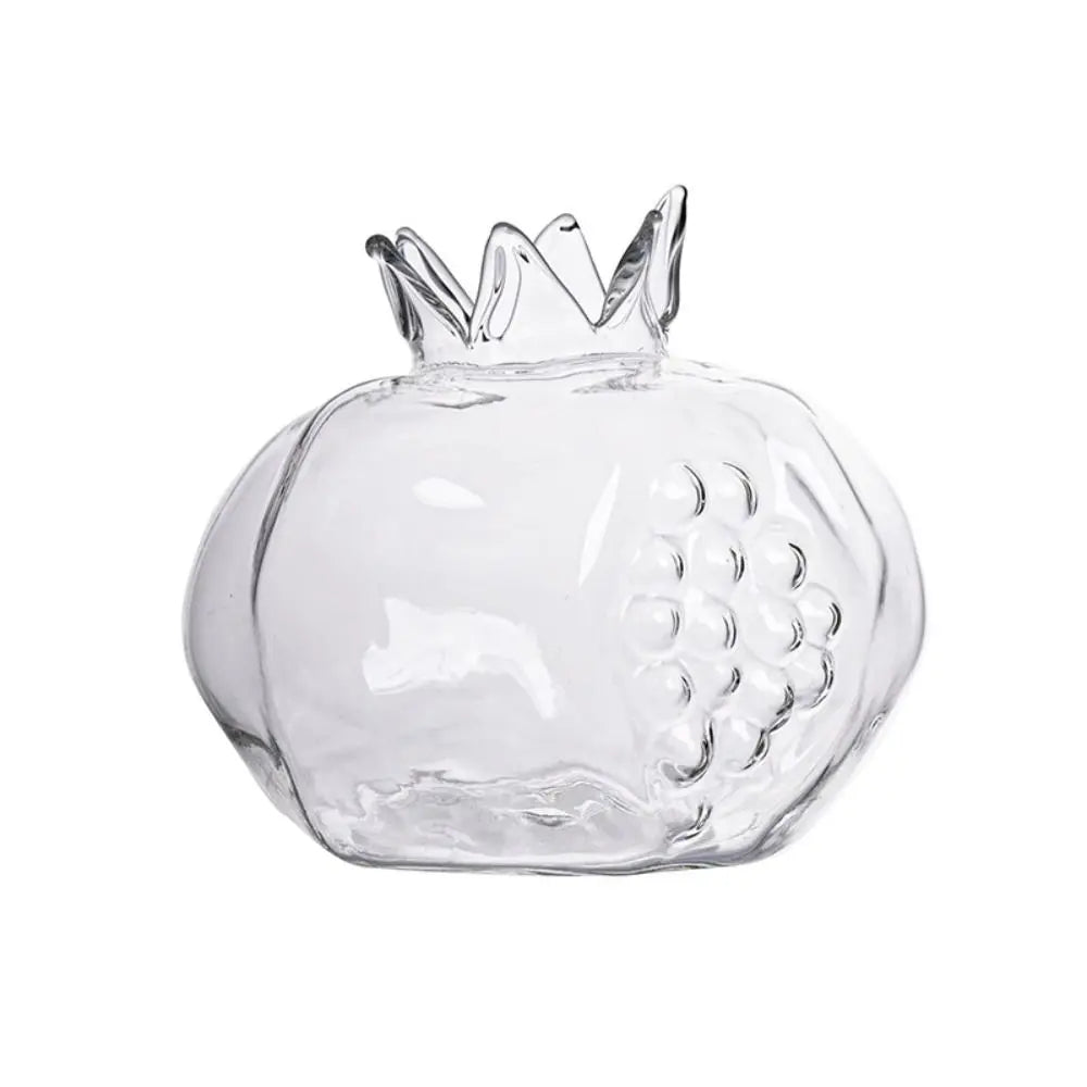 DecorBites™ Glass Pomegranate Flower Vase Home Decor