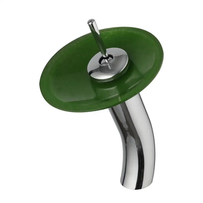 ™ Glass Rocker Handle Basin Faucet, Waterfall Mixer Taps, Chrome Finish