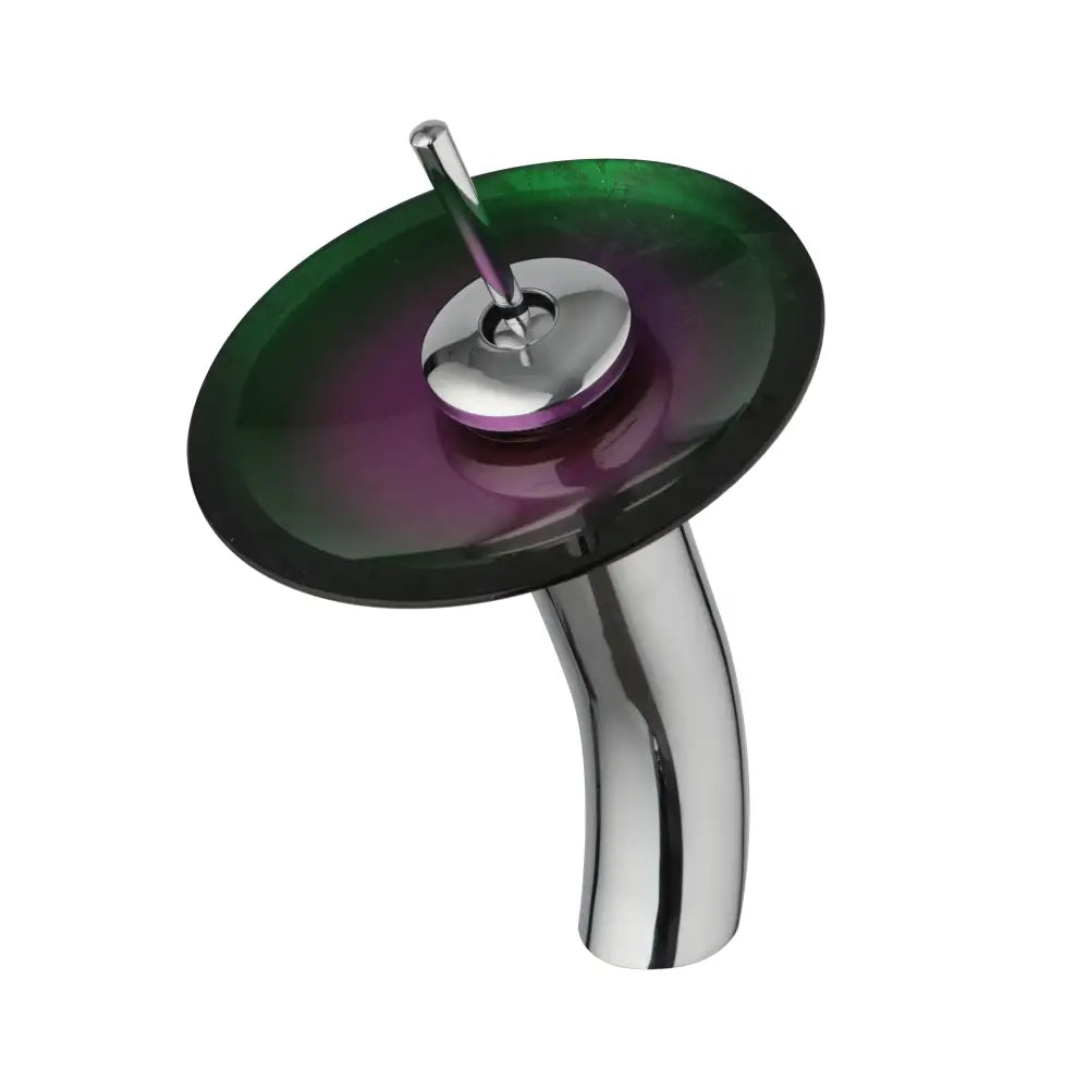 ™ Glass Rocker Handle Basin Faucet, Waterfall Mixer Taps, Chrome Finish