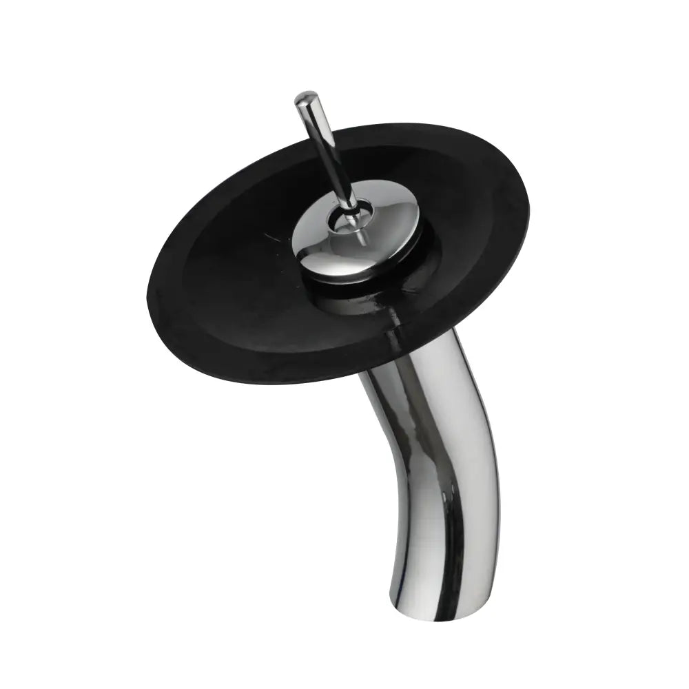 ™ Glass Rocker Handle Basin Faucet, Waterfall Mixer Taps, Chrome Finish