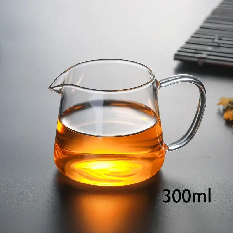 Modern clear glass tea pot set kitchen brewing kit