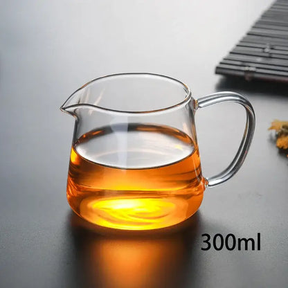 Modern clear glass tea pot set kitchen brewing kit