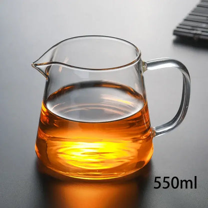 Modern clear glass tea pot set kitchen brewing kit