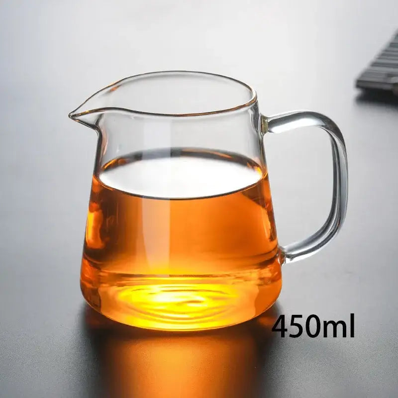 Modern clear glass tea pot set kitchen brewing kit