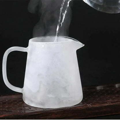 Modern clear glass tea pot set kitchen brewing kit