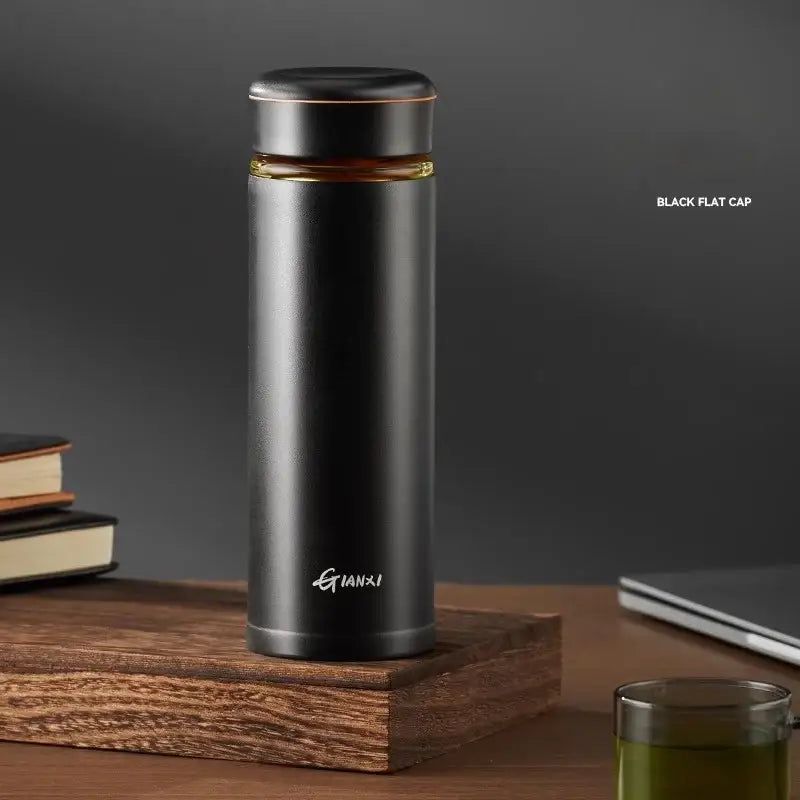 Modern white glass thermos tea separation bottle office cup