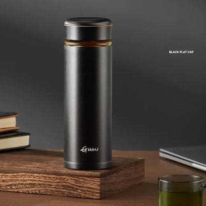 Modern white glass thermos tea separation bottle office cup
