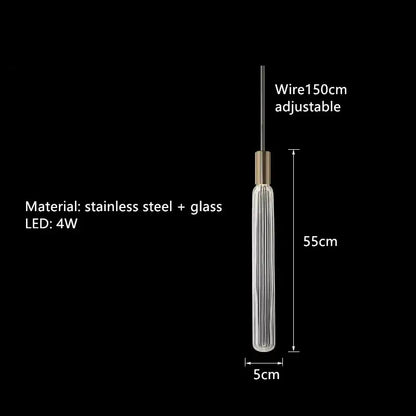 Modern starburst glass tubes led chandelier for living room