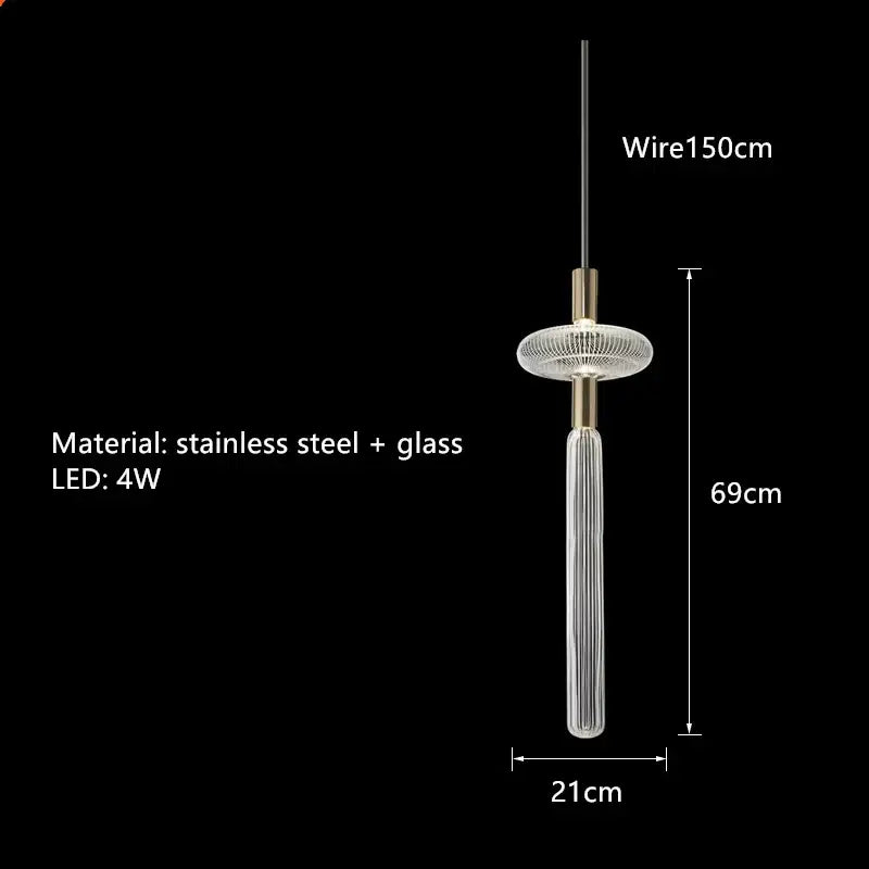 Modern starburst glass tubes led chandelier for living room