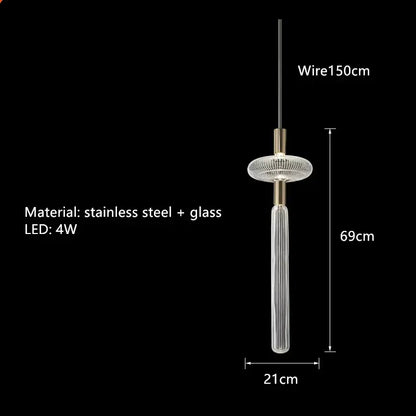 Modern starburst glass tubes led chandelier for living room