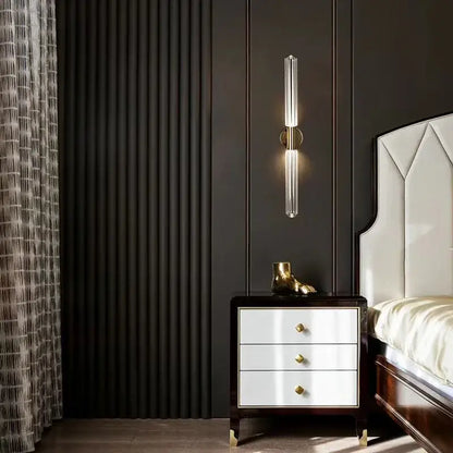 Modern starburst glass tubes led chandelier for living room