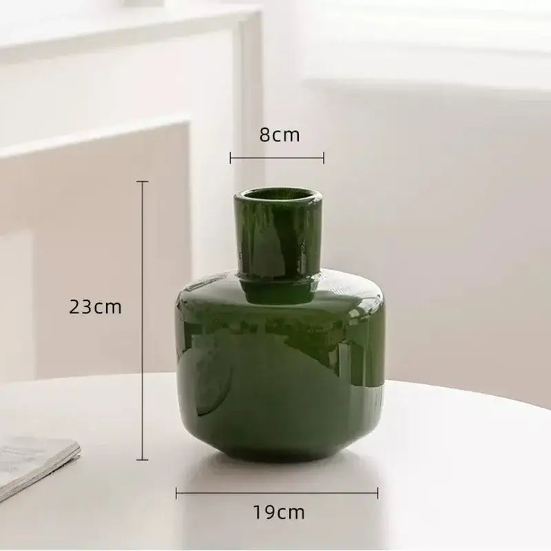 Modern pink matte glass vase desk decoration – bedroom aesthetic decor