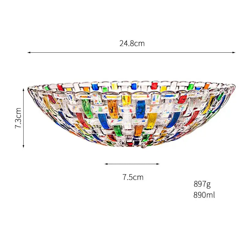 Mosaic colorful glass vase flower pots dining room decor