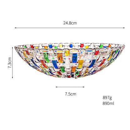 Mosaic colorful glass vase flower pots dining room decor