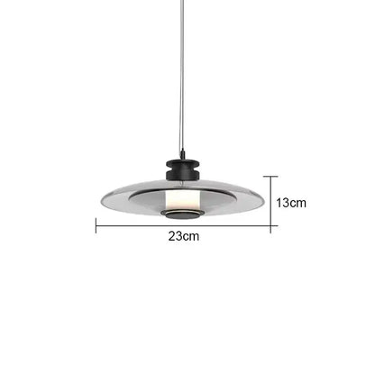 Modern layered glass wall lamp living room warm led light