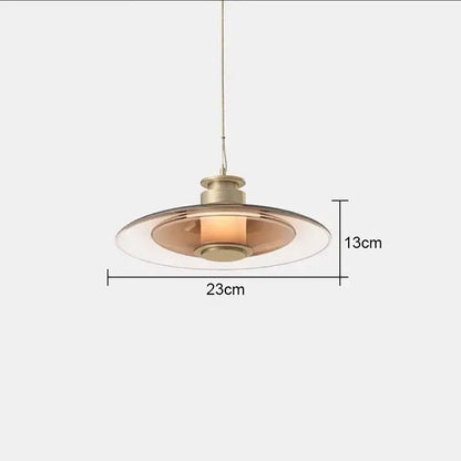 Modern layered glass wall lamp living room warm led light