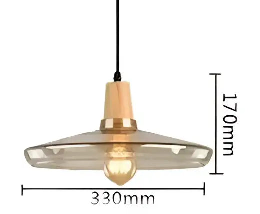 Modern smoked gray wood pendant light set of 3 dining room