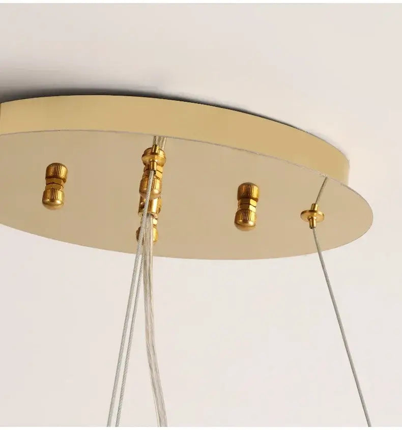 Modern gold crystal led branch chandelier for dining room