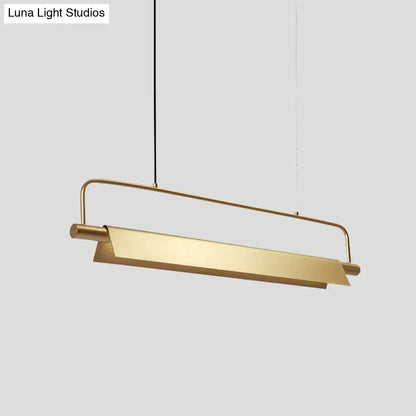 Modern brushed gold island light fixture kitchen pendant light