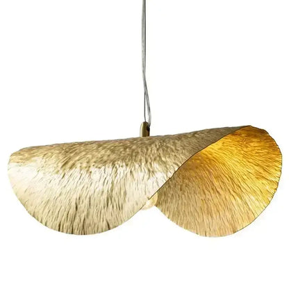 Modern gold lotus leaf pendant light – dining room chandelier