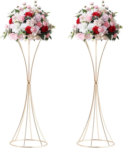 DecorBites™ Gold Metal Trumpet Flower Stand Vases