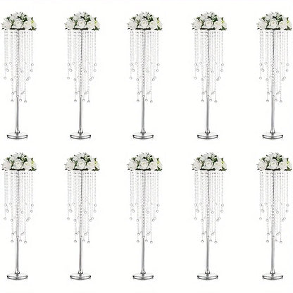 DecorBites™ Gold Metal Vases Set, Elegant 29.6" Height