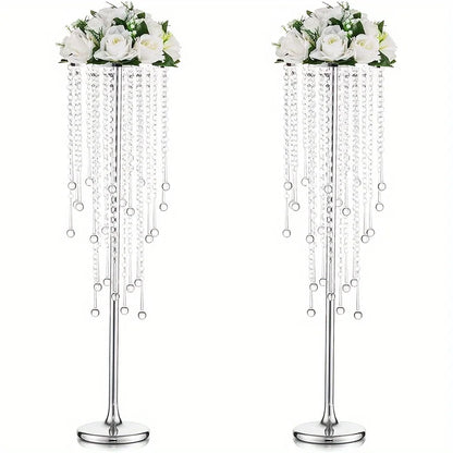 DecorBites™ Gold Metal Vases Set, Elegant 29.6" Height