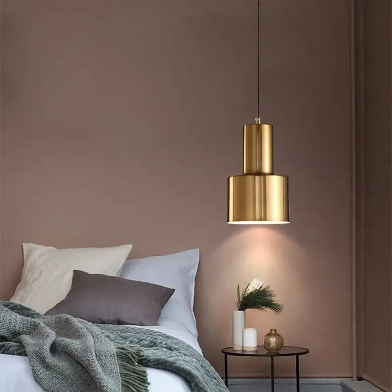gold modern pendant light glass filament dining room