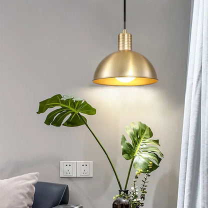 gold modern pendant light glass filament dining room