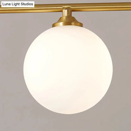 Modern gold opaline glass pendant ceiling light for dining room
