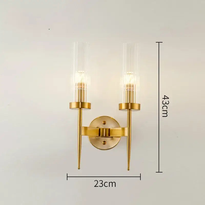 gold plated nordic living room chandelier with glass shades