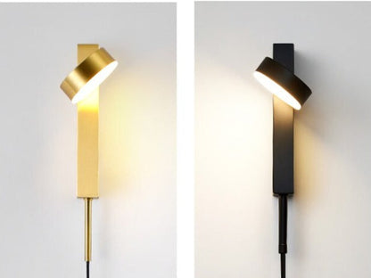 DecorBites™ Gold Wall Lamp with Dimmer Switch