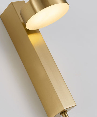 DecorBites™ Gold Wall Lamp with Dimmer Switch