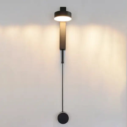 Minimalist black & brushed brass wall lamps bedroom dimmer switch