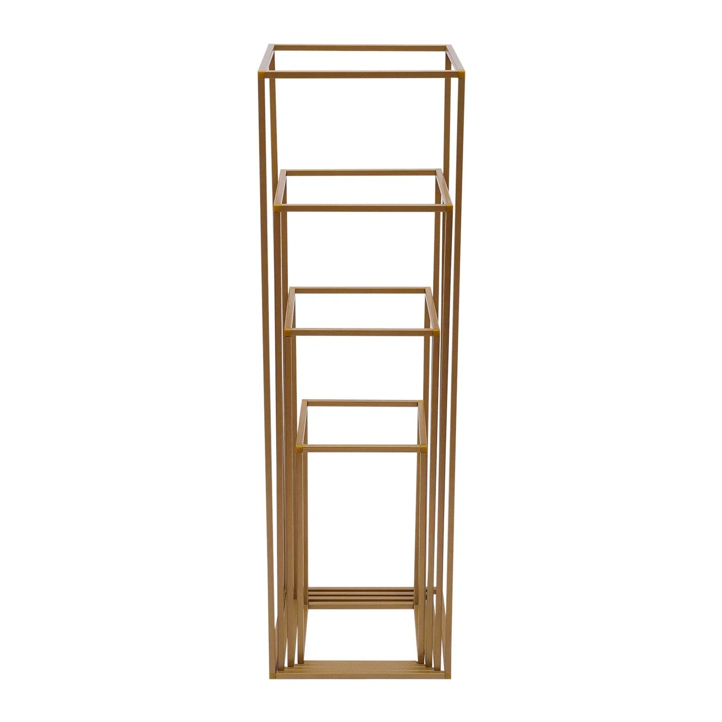 DecorBites™ Gold Wedding Flower Vase Stand Set