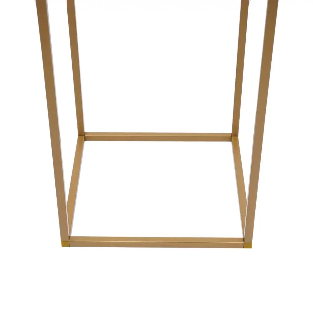 Modern geometric gold wedding flower vase stand wedding decor