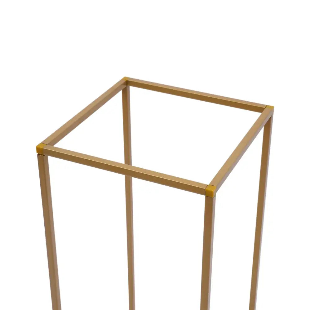 Modern geometric gold wedding flower vase stand wedding decor