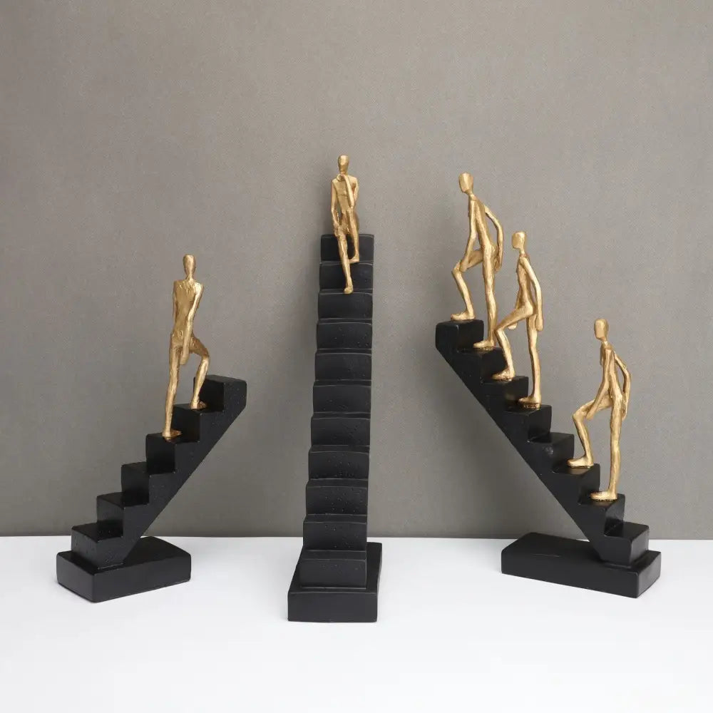 ™ Golden Man Climber Staircase Abstract Sculpture Home Decor Ornaments