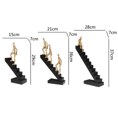 ™ Golden Man Climber Staircase Abstract Sculpture Home Decor Ornaments