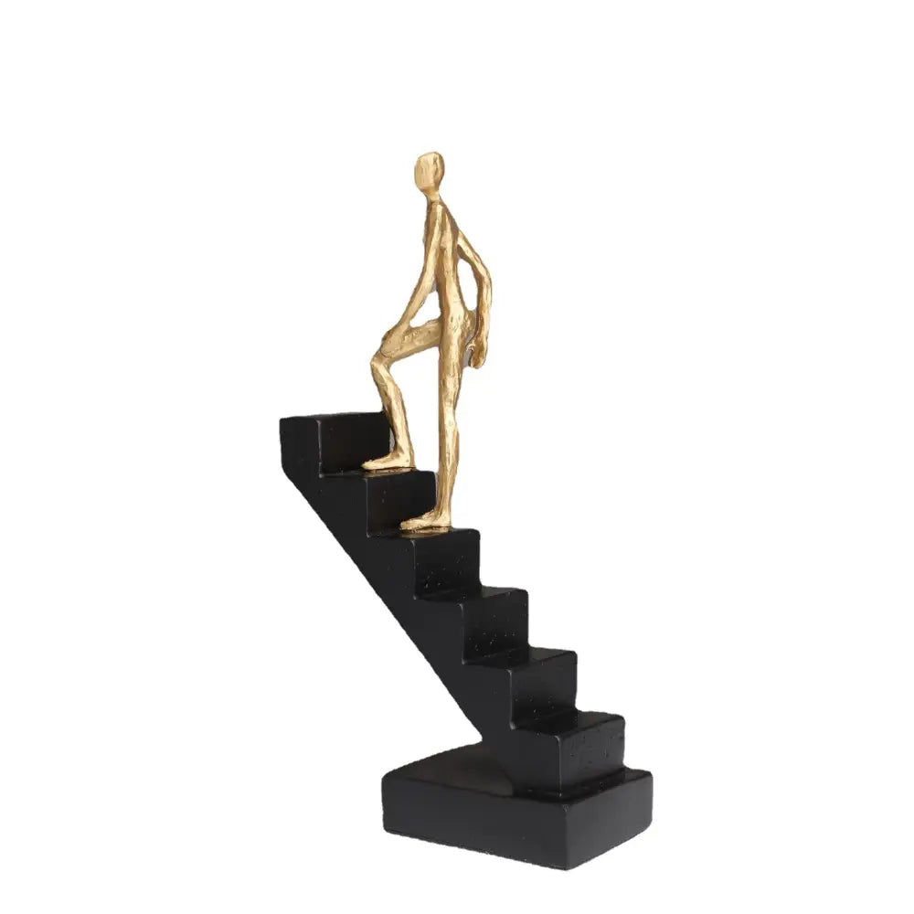 ™ Golden Man Climber Staircase Abstract Sculpture Home Decor Ornaments