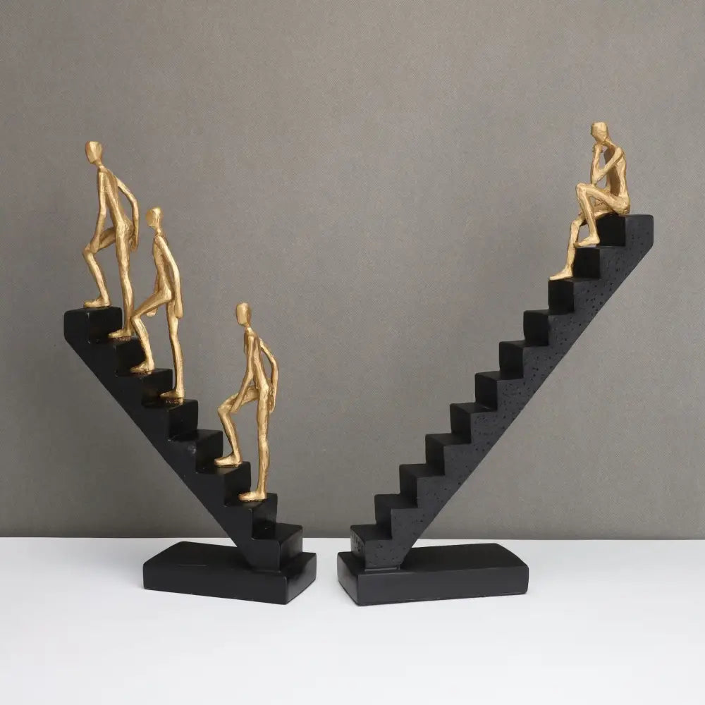 ™ Golden Man Climber Staircase Abstract Sculpture Home Decor Ornaments
