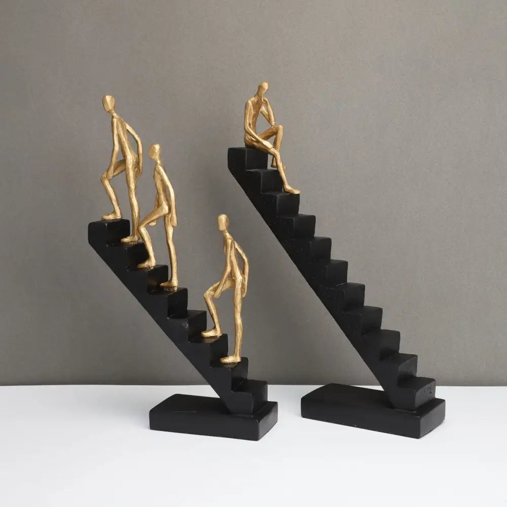 ™ Golden Man Climber Staircase Abstract Sculpture Home Decor Ornaments