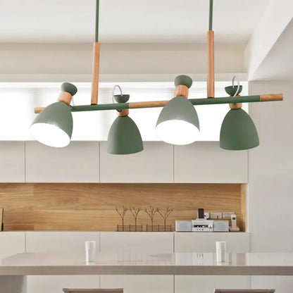 Modern white green bell island lamp kitchen pendant light