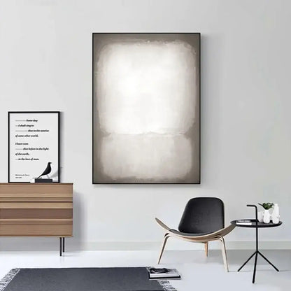 Handmade abstract oil painting blue & gold wall art living room