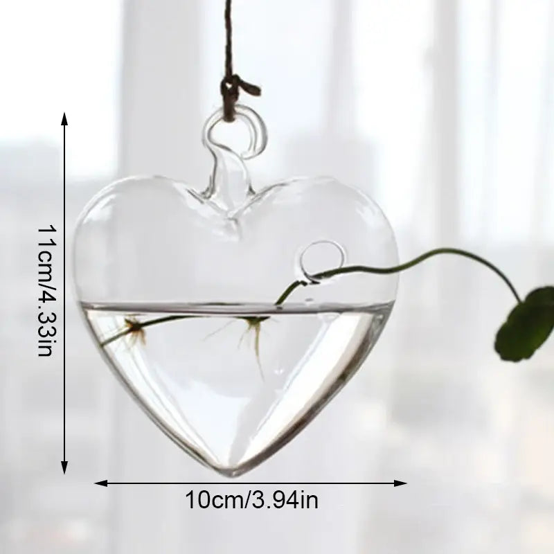 Clear glass angel vase living room home decor